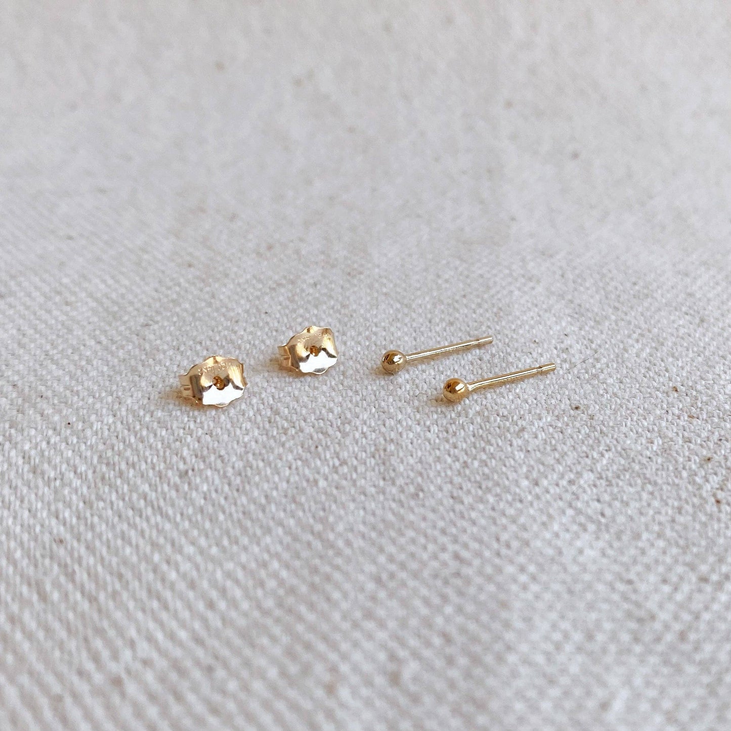 14k Gold Filled 2.0mm Ball Stud Earrings