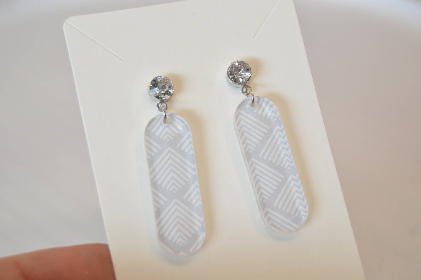 Boho Acrylic Oval Dangle