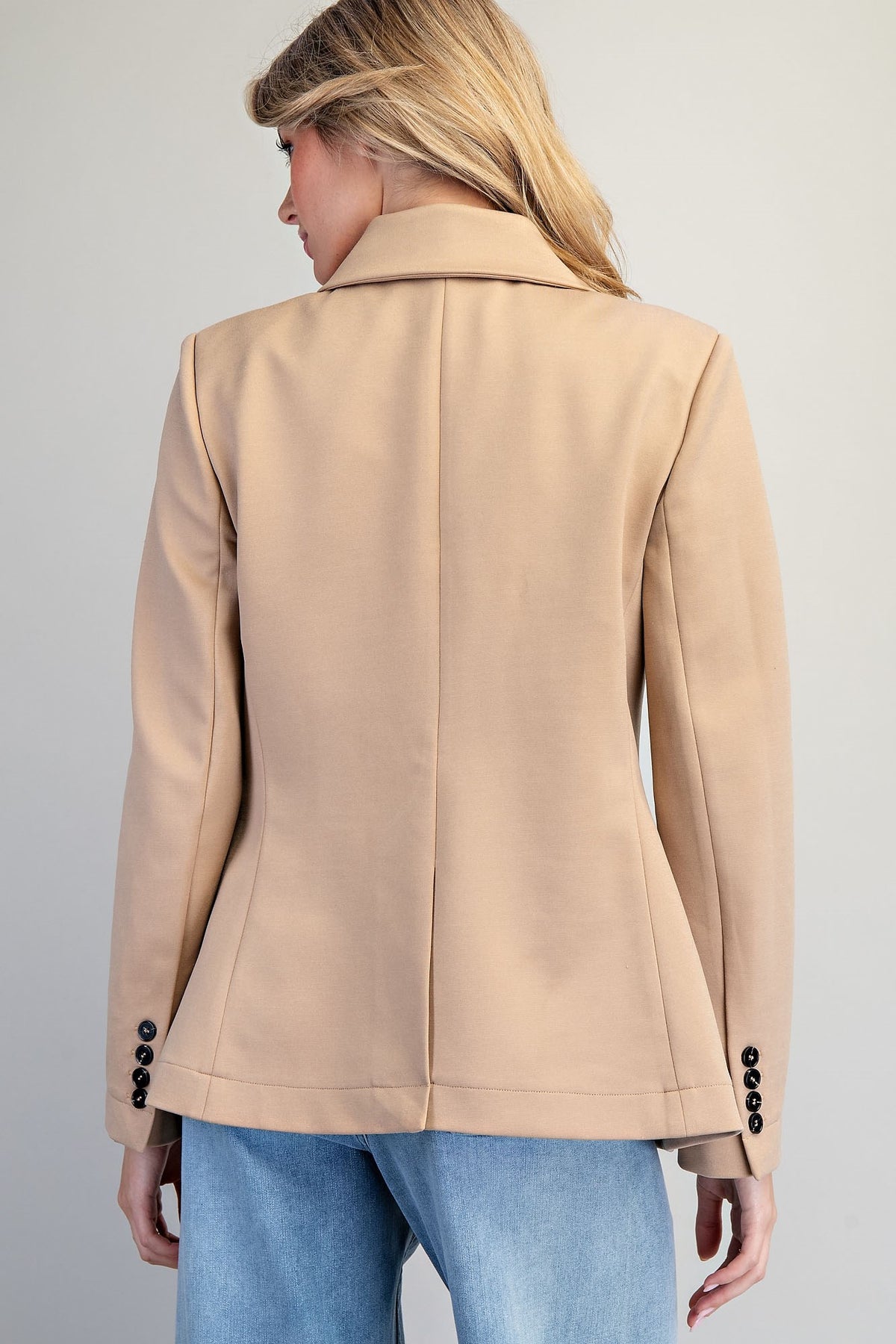 Single Button Front Blazer