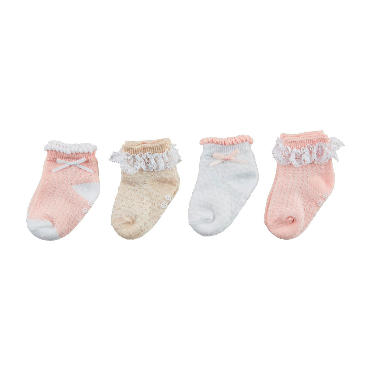 Pink Pointelle Baby Sock Set