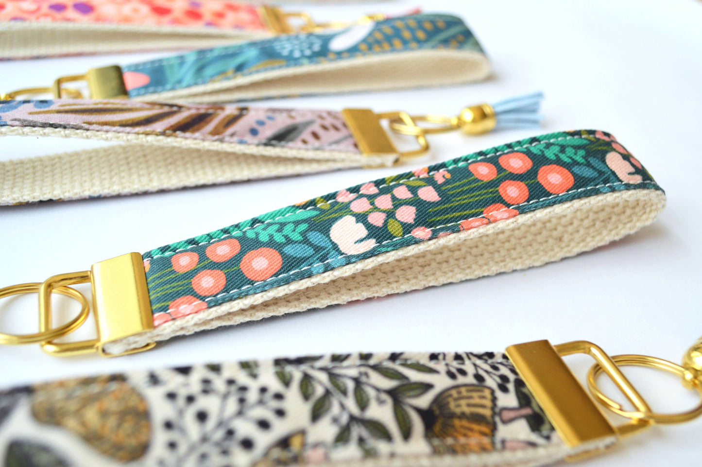 Key Fob Wristlet - Flower Garden