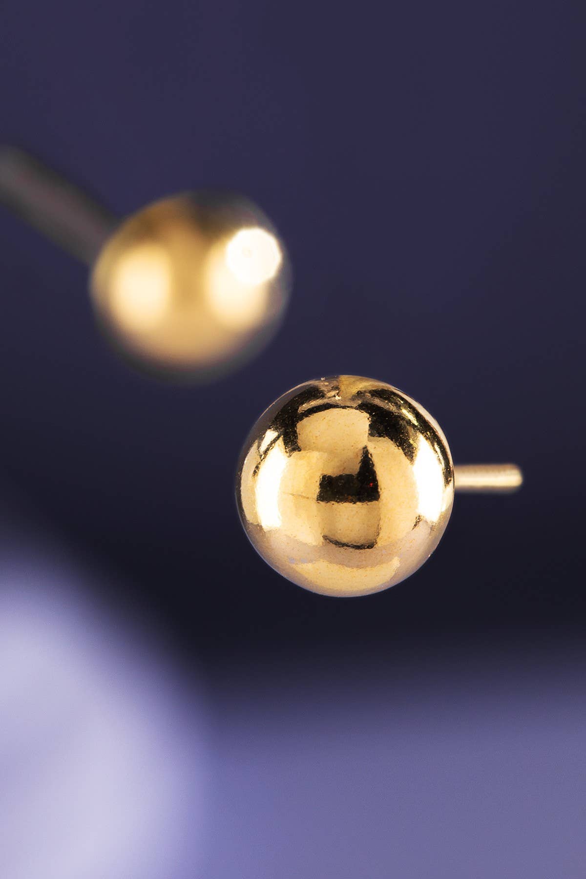 18k Gold Filled Ball Stud Earrings