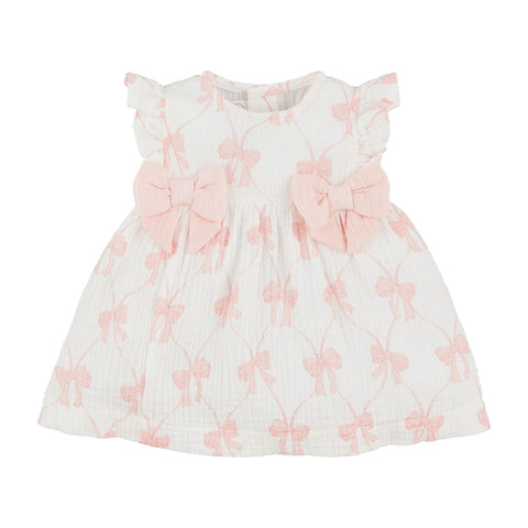 Pink Bow Baby Dress