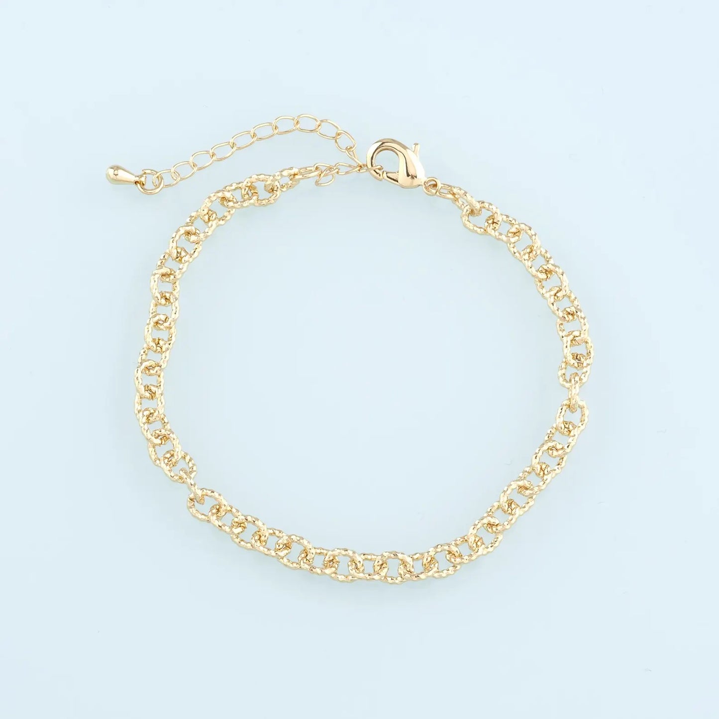 18K Gold Filled Oval Bracelet