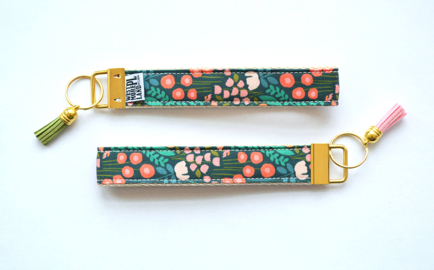 Key Fob Wristlet - Flower Garden