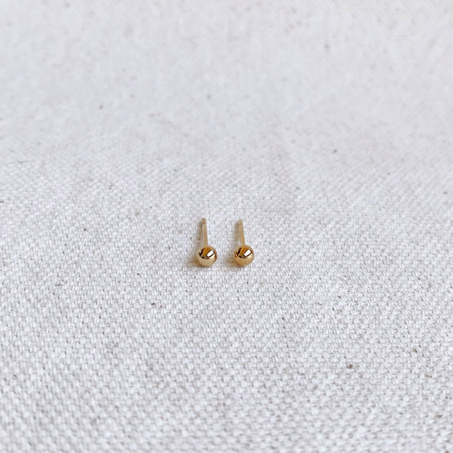14k Gold Filled 3.0mm Ball Stud Earring