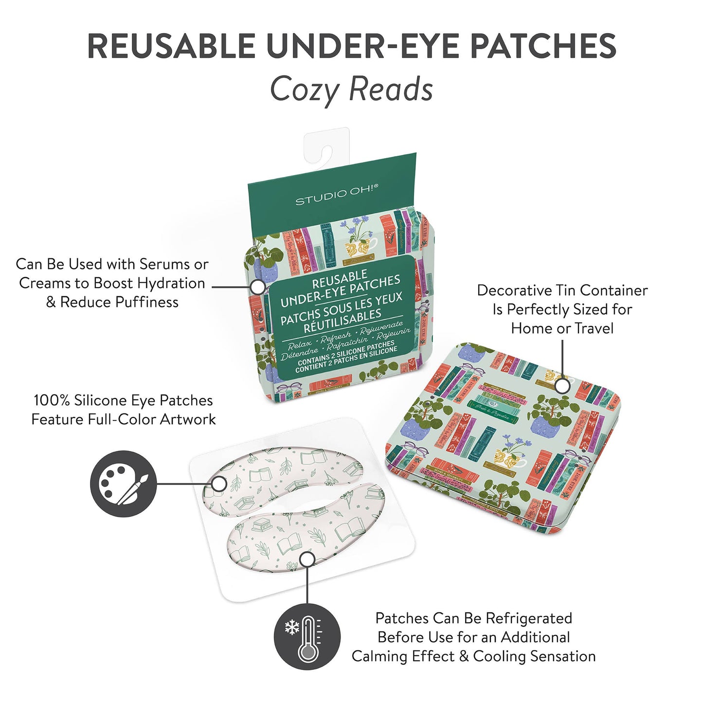 Cozy Reads Reusable Under-Eye Patches