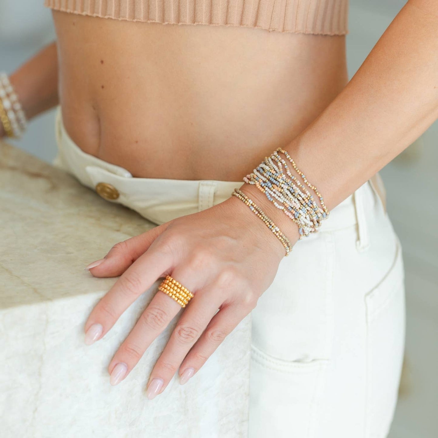 2mm Stretch Seed Bead Bracelets