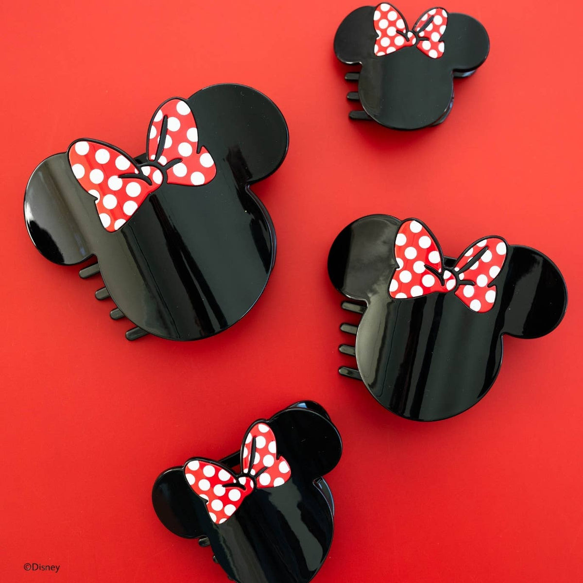 TELETIES - Disney: Minnie Mouse Shaped | Tiny | Flat Hair Clip