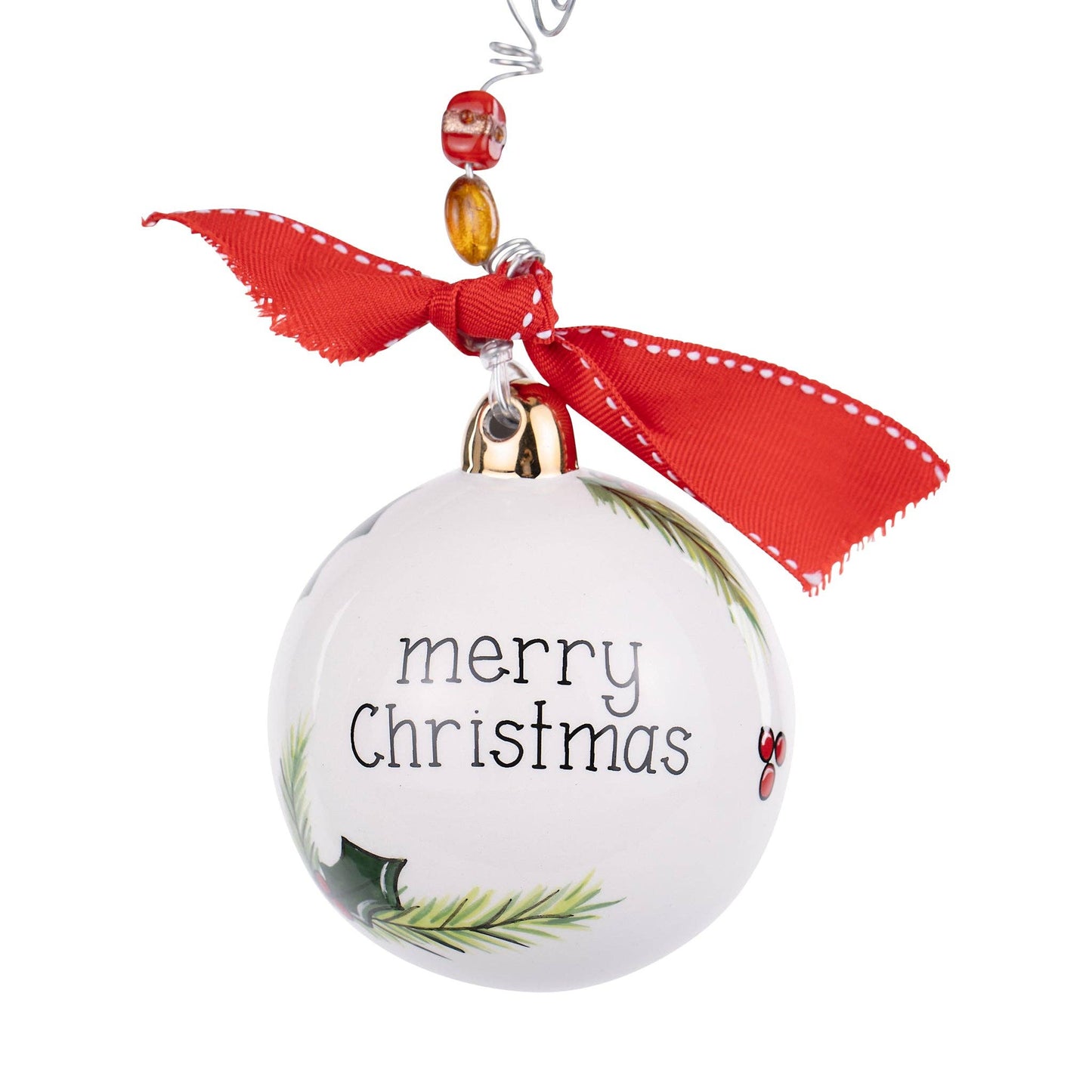 Merry Christmas Cardinal Holiday Ornament
