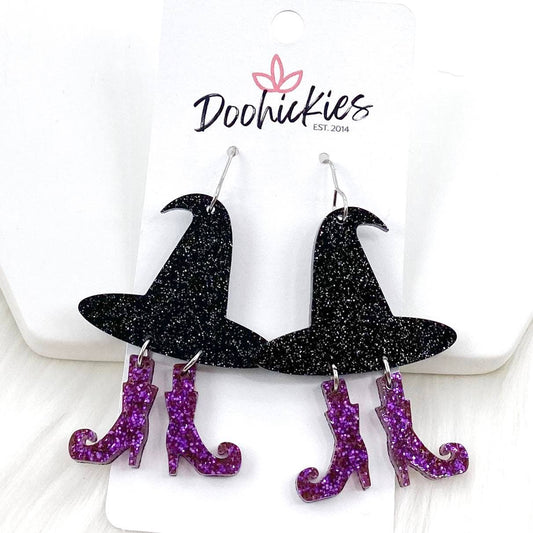 Witchey Acrylics -Halloween Earrings