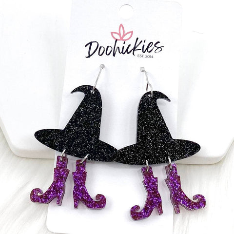 Witchey Acrylics -Halloween Earrings