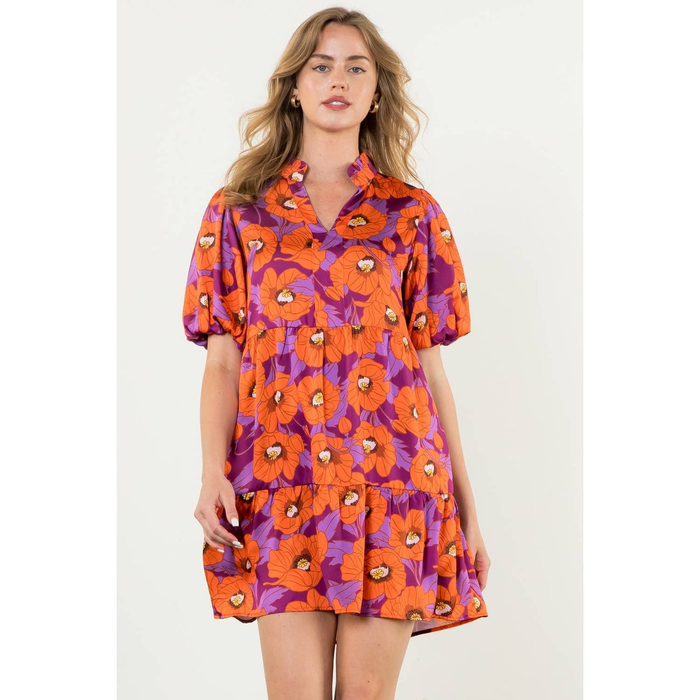 Poppy Puff Sleeve Dress