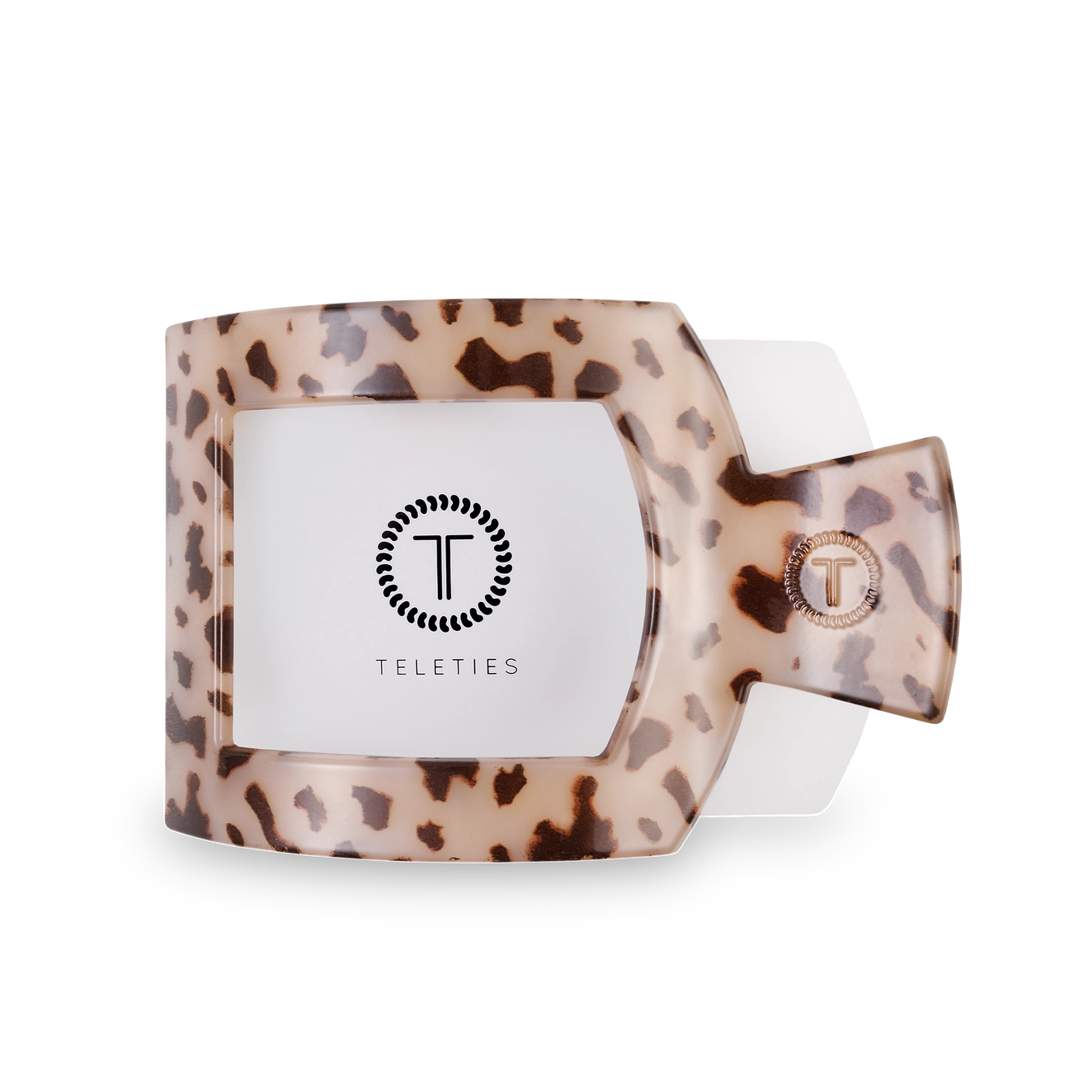 Blonde Tortoise Flat Square Clip