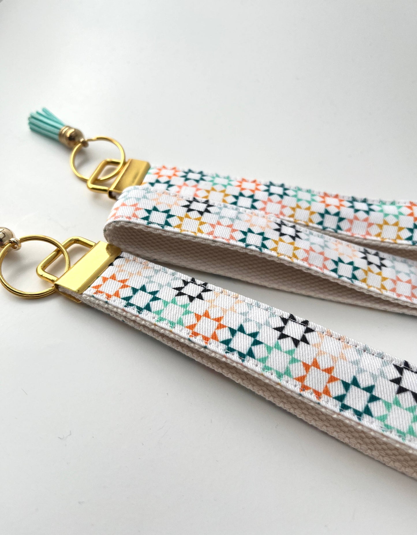 Key Fob Wristlet - Quilt Stars