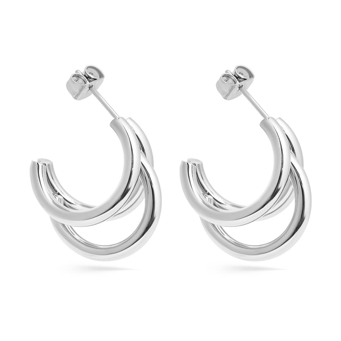 18K Gold Dipped Huggie Hoop Earrings