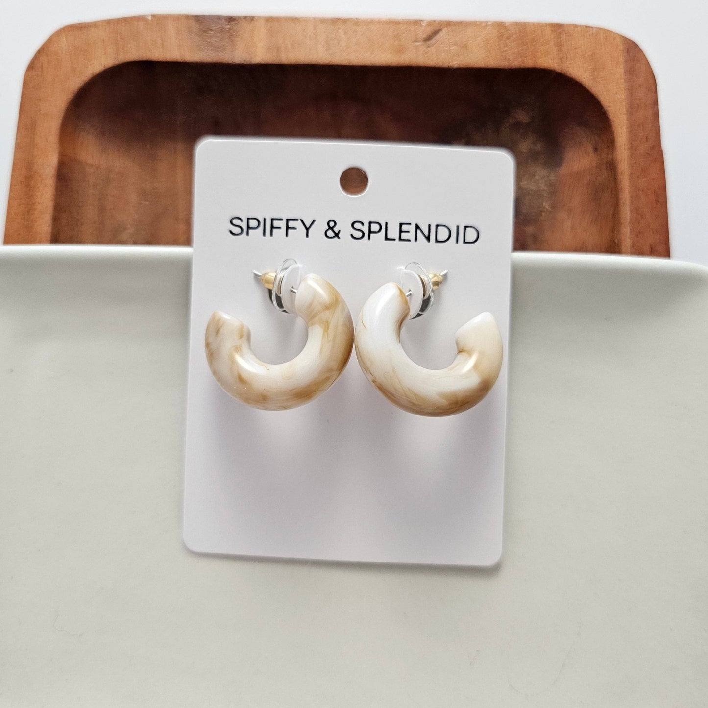 Natural Chloe Hoops