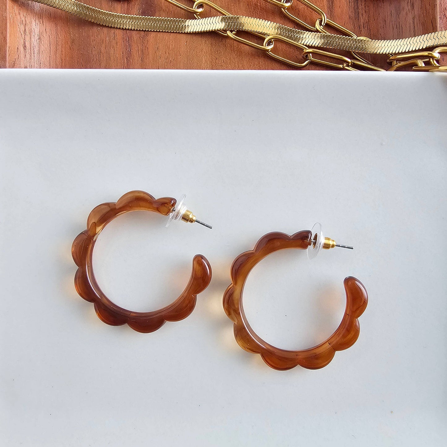 Amber Scarlett Hoops