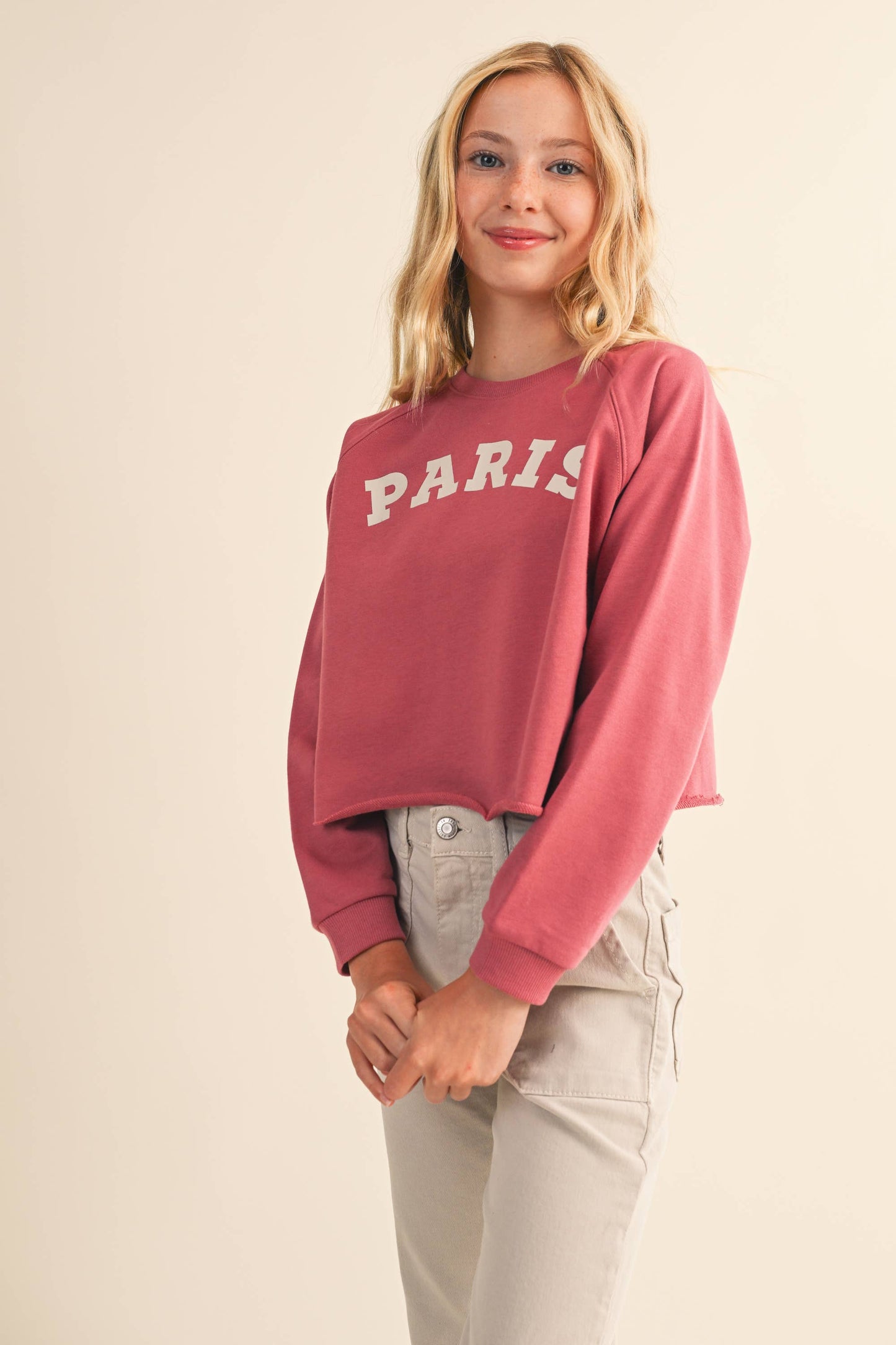 Girls Raglan Sweatshirt