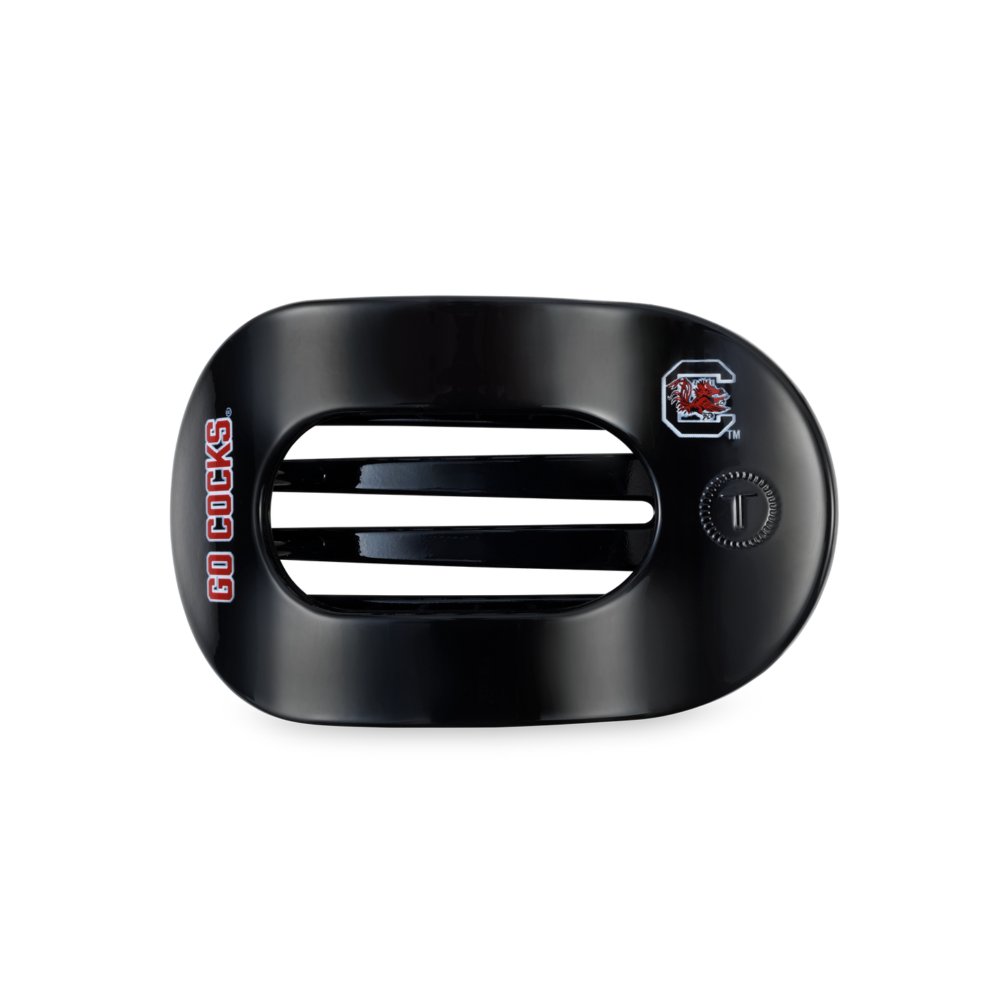 TELETIES - Flat Round Hair Clip | Medium | Go Cocks!