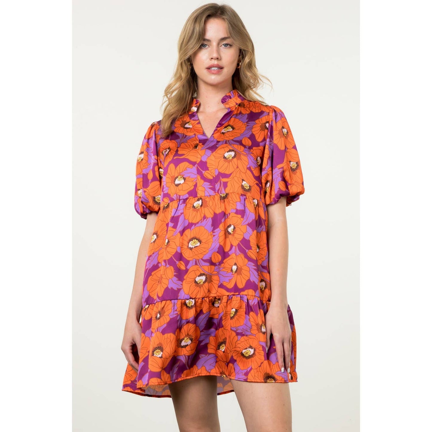 Poppy Puff Sleeve Dress
