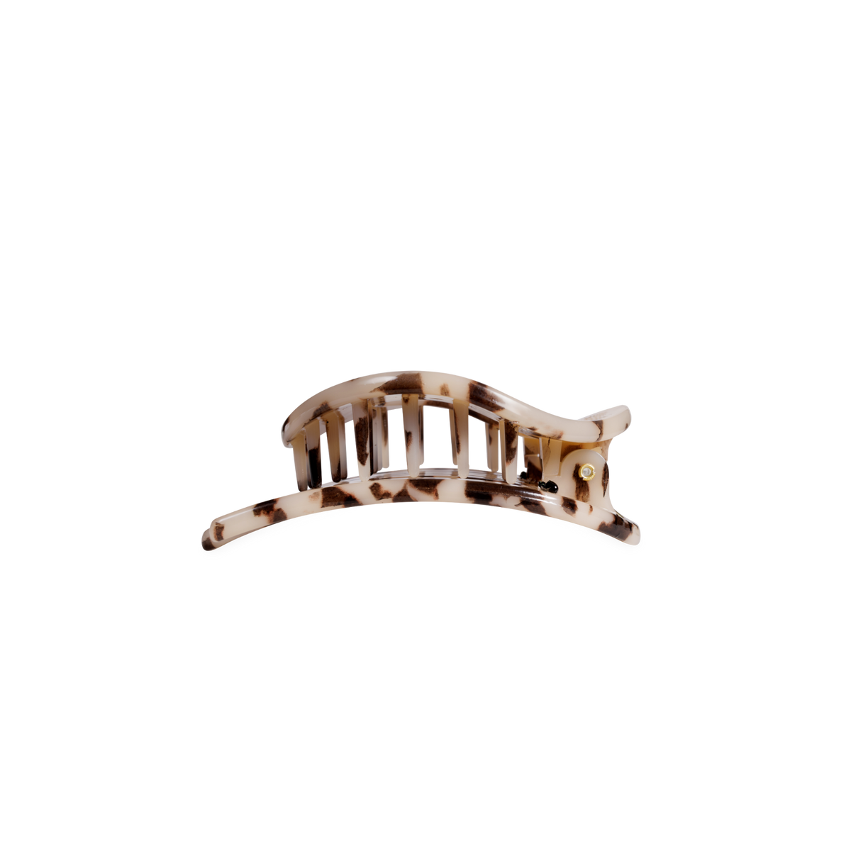 TELETIES - Blonde Tortoise | Small | Flat Circle Hair Clip