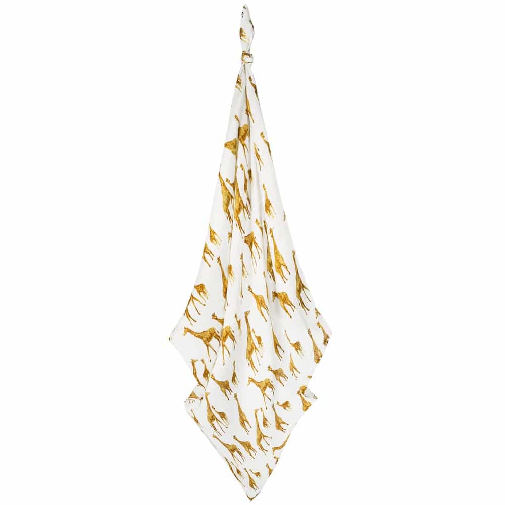 Giraffe Bamboo Muslin Swaddle Blanket