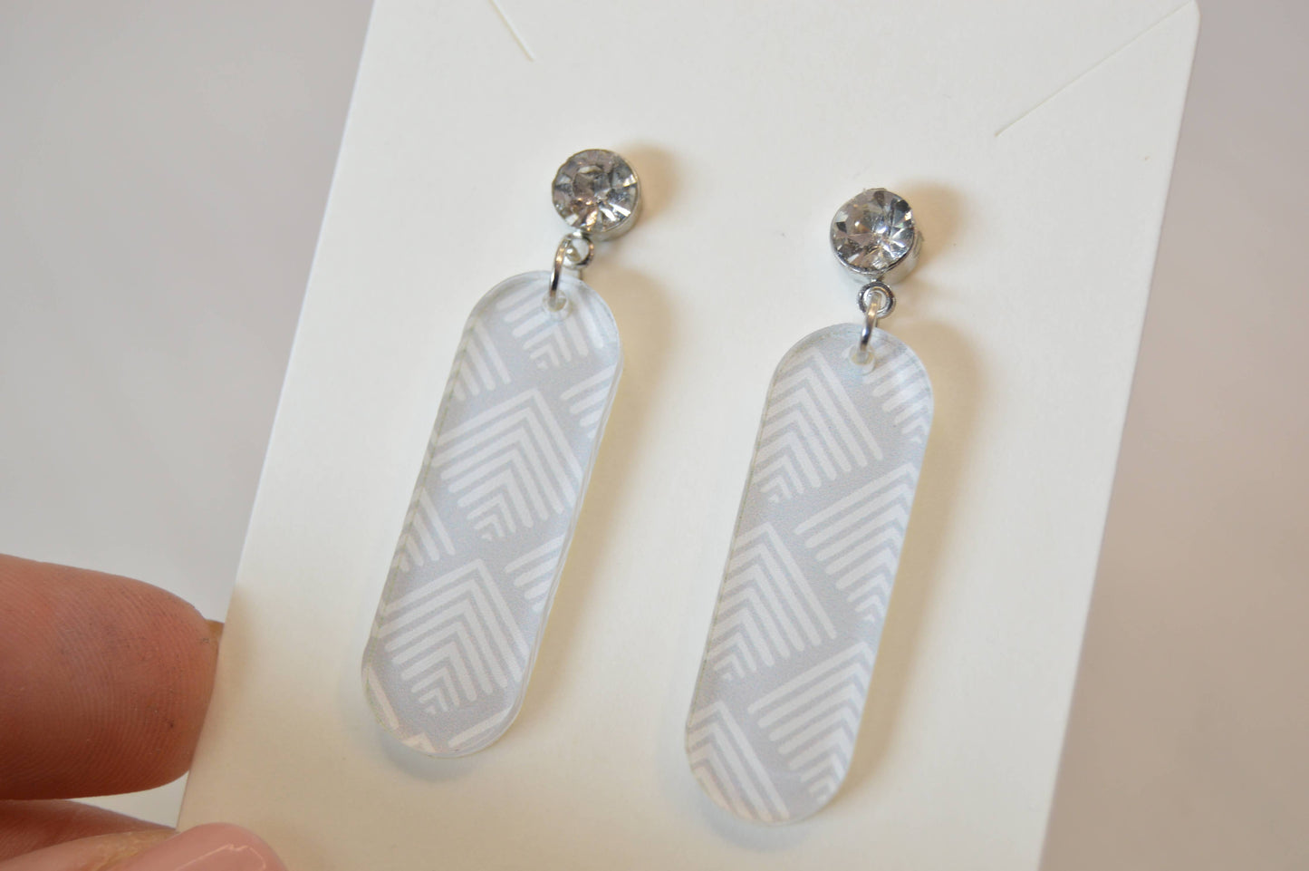 Boho Acrylic Oval Dangle