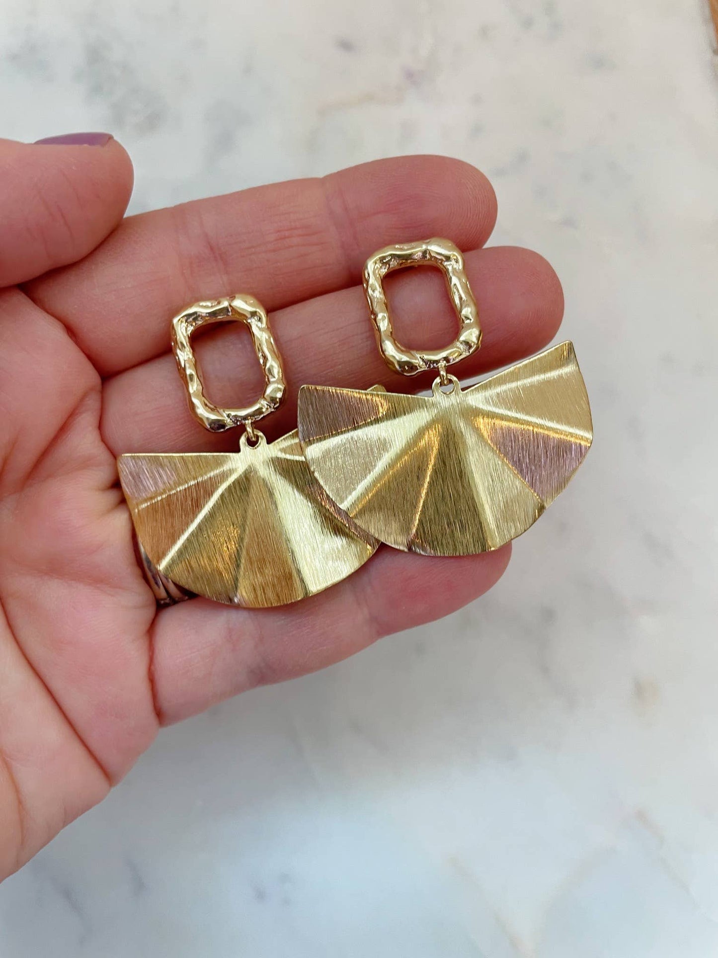 Gold Statement Earrings