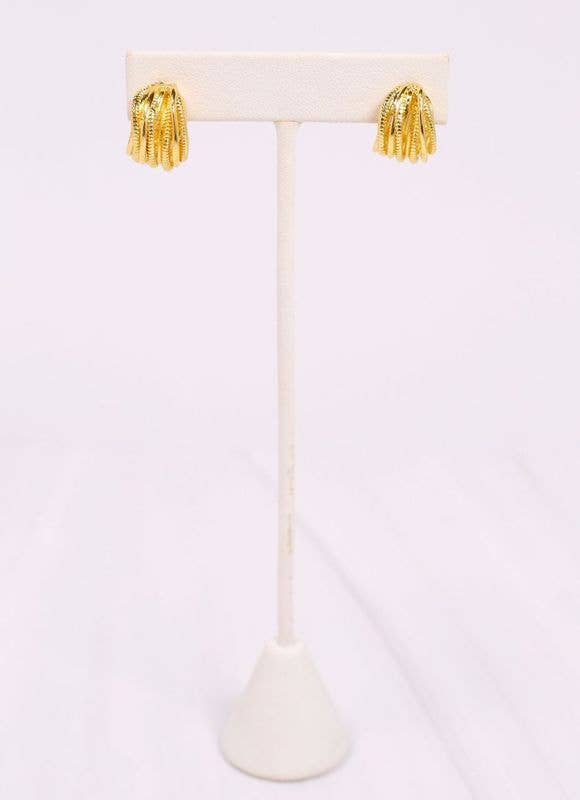 Gold Dipped Newton Hoops