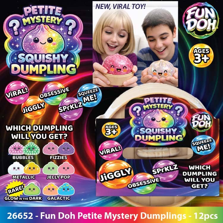 2.5" Dumpling Mini Fun Doh Squishy Mystery