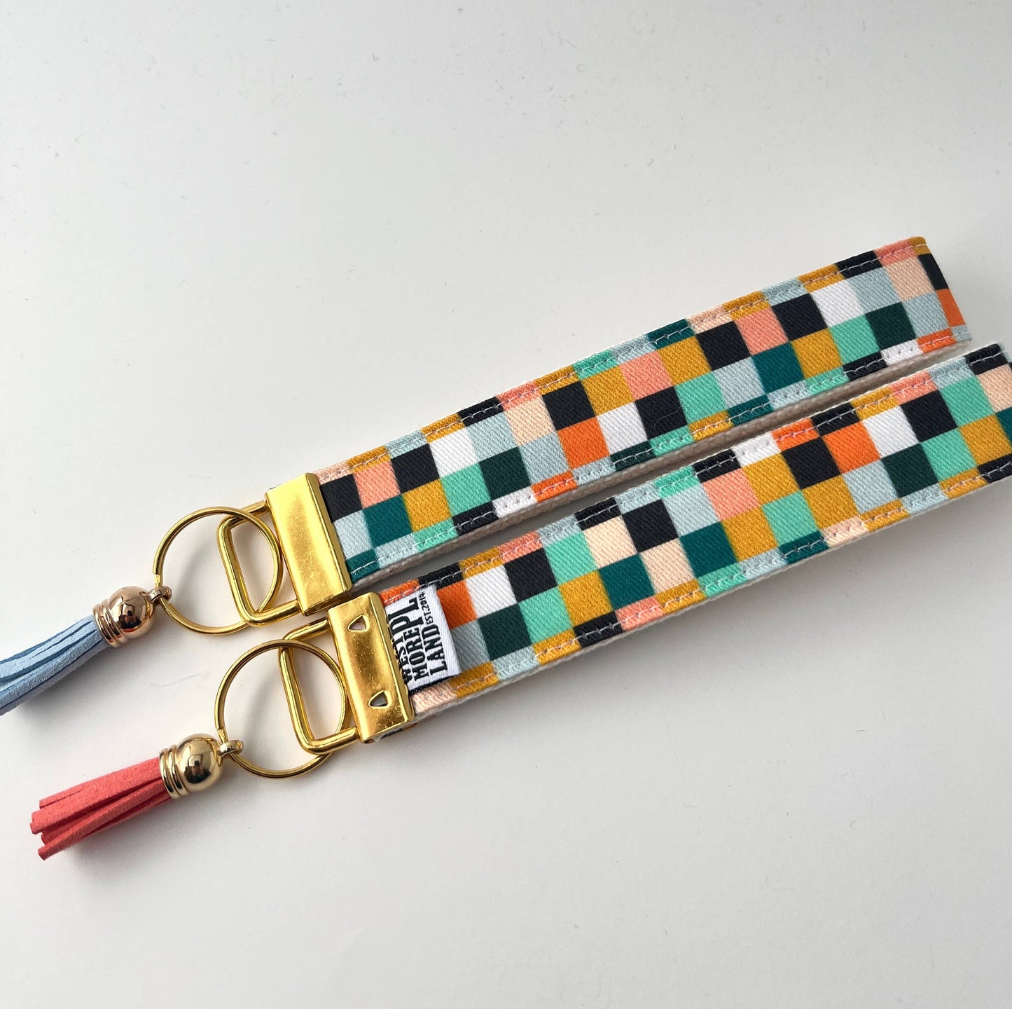 Key Fob Wristlet - Quilt Squares