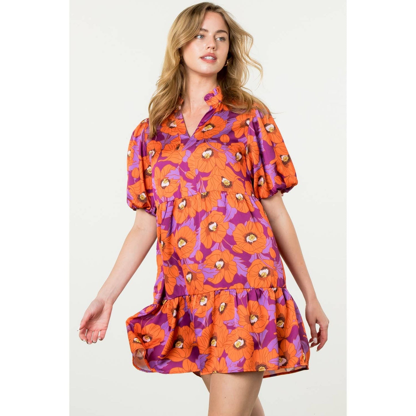 Poppy Puff Sleeve Dress