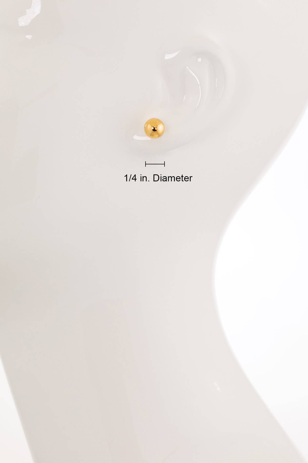 18k Gold Filled Ball Stud Earrings