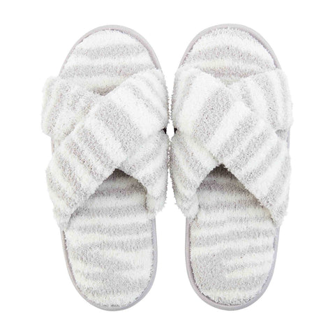 Zebra Chenille Slippers