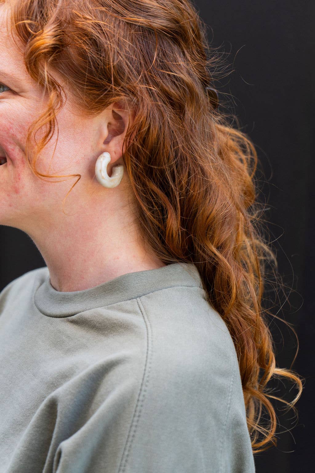 Natural Chloe Hoops