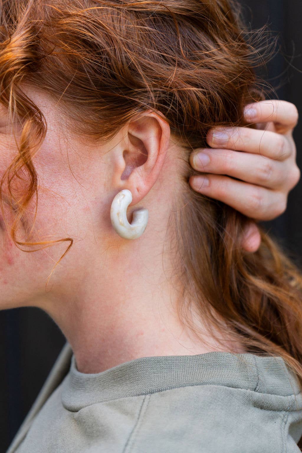 Natural Chloe Hoops