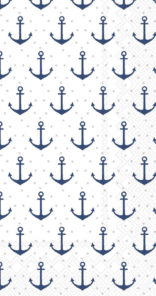Anchor Dots Paper Guest Towel Napkins