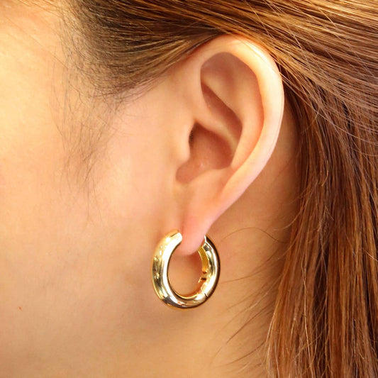 14K Gold-Dipped Chunky Hoop Earrings