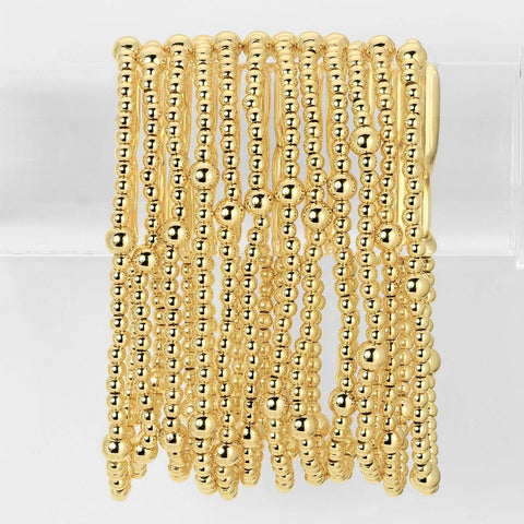 3mm Bead With 5mm Accent Stretch Bracelets