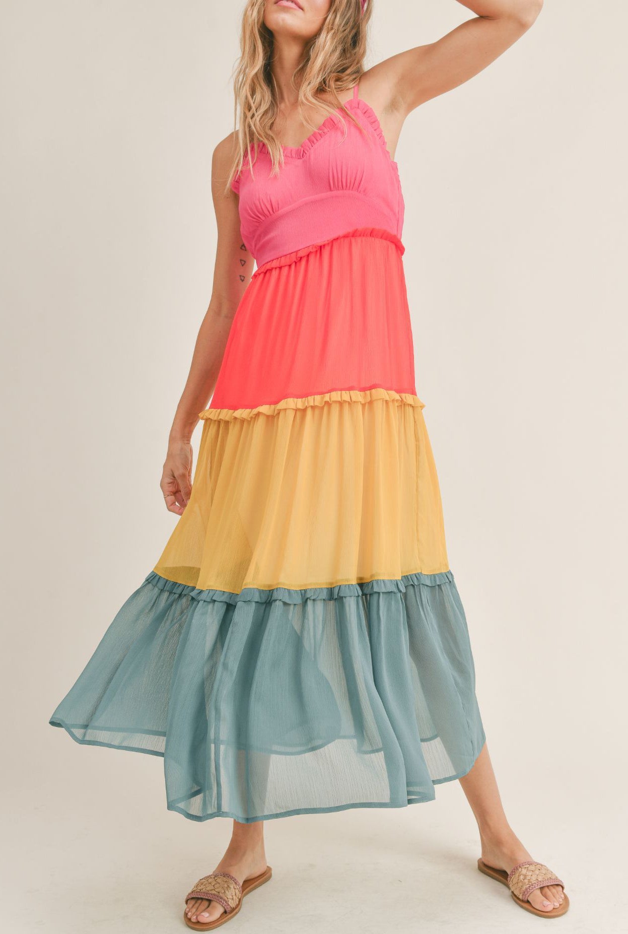 Colorful Life Midi Dress