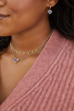 Ari Heart Short Pendant Necklace