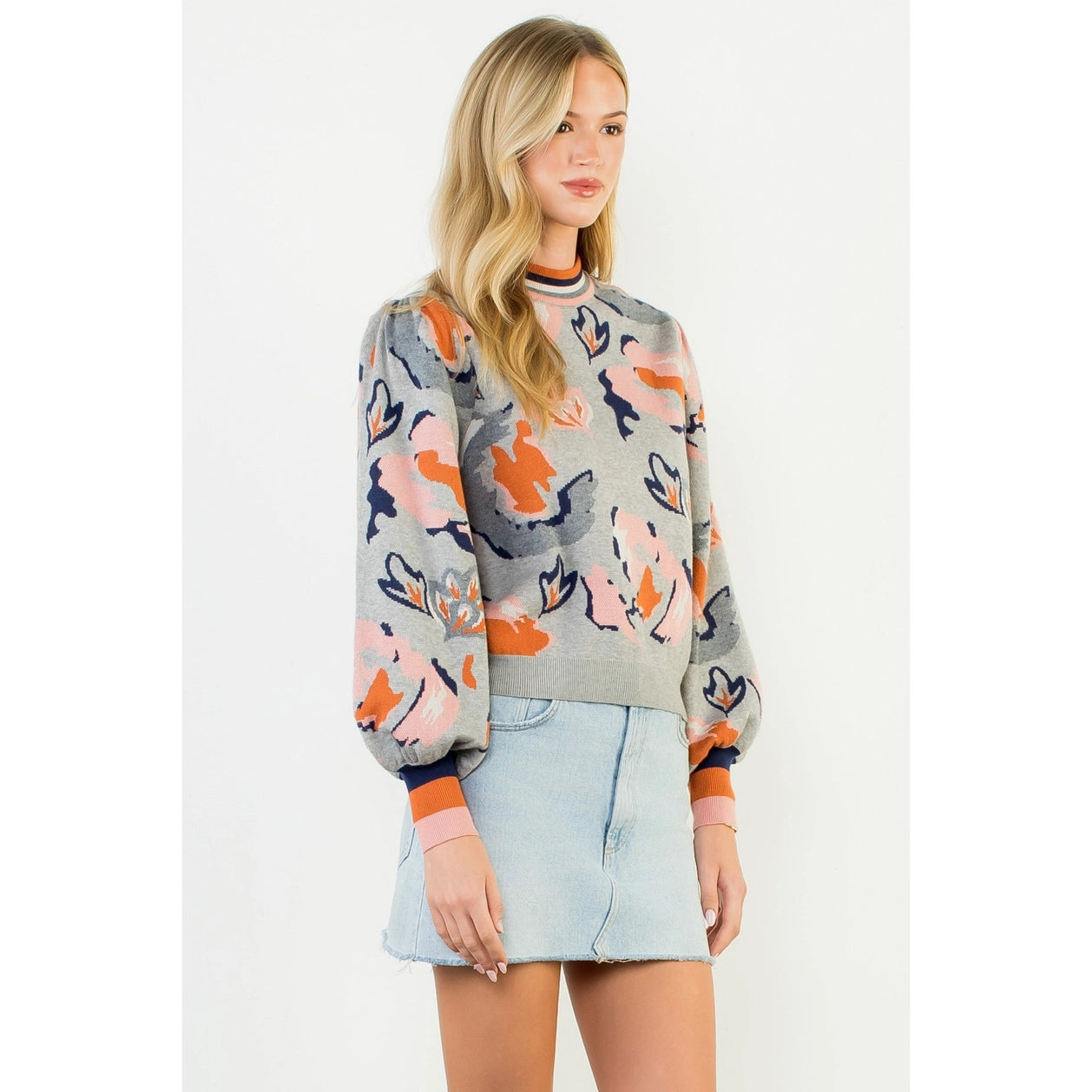 THML Abstract Autumn Knit Sweater