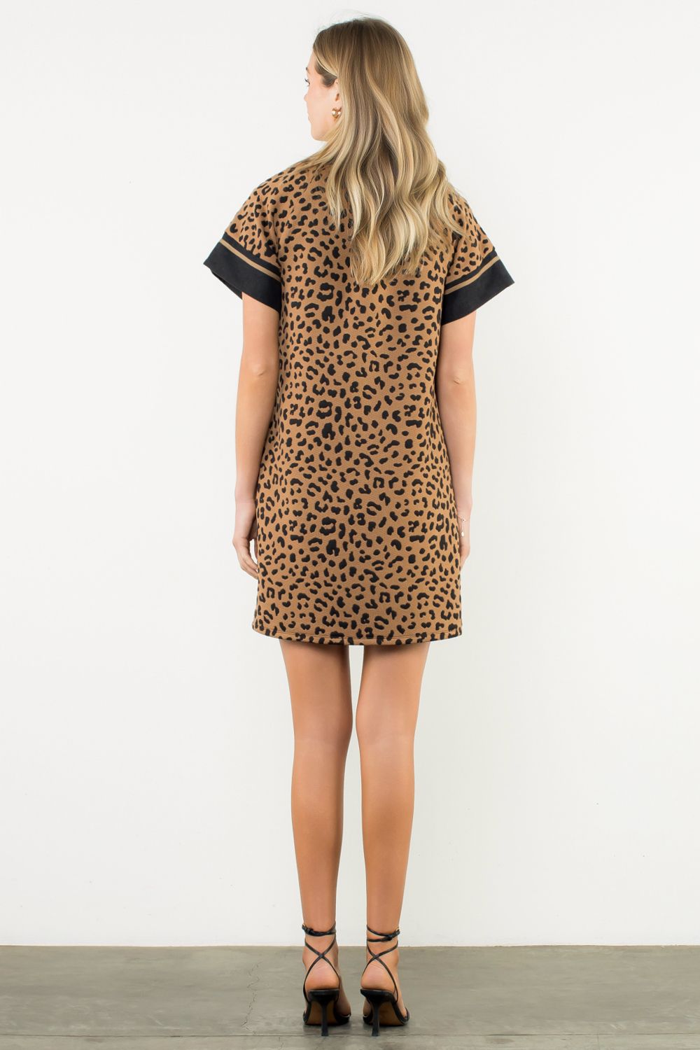 THML Knit Cheetah Print Dress