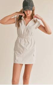 Airy Nylon Mini Dress