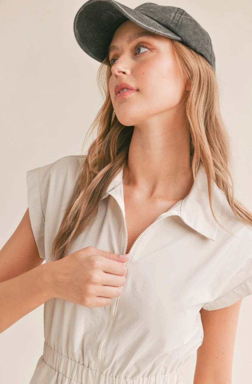 Airy Nylon Mini Dress