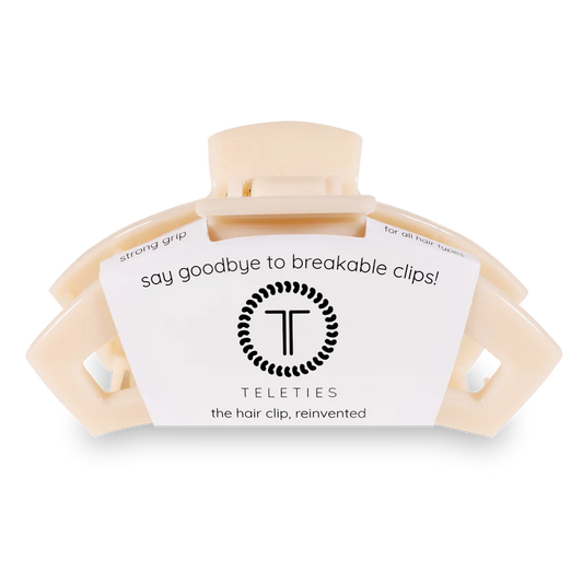 Classic Almond Beige Open Hair Clip