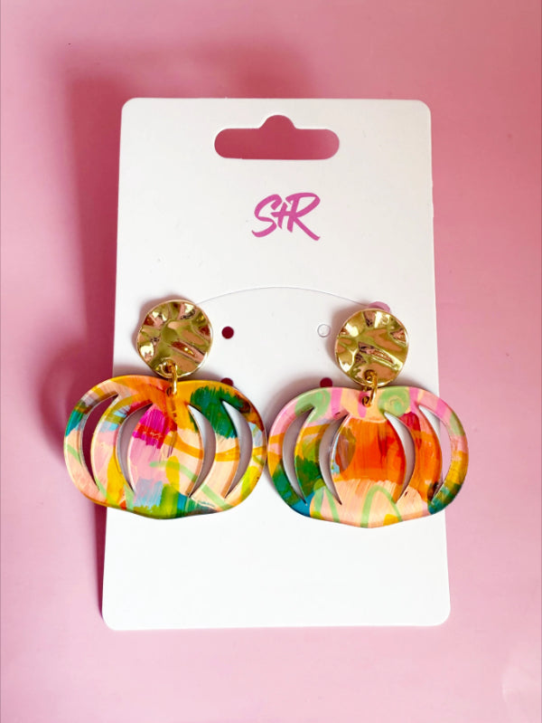 Pumpkin Art Earring