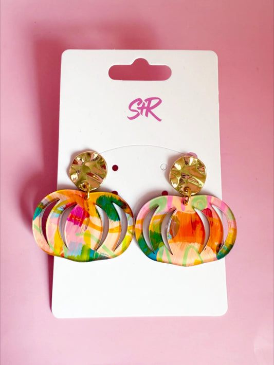 Pumpkin Art Earring