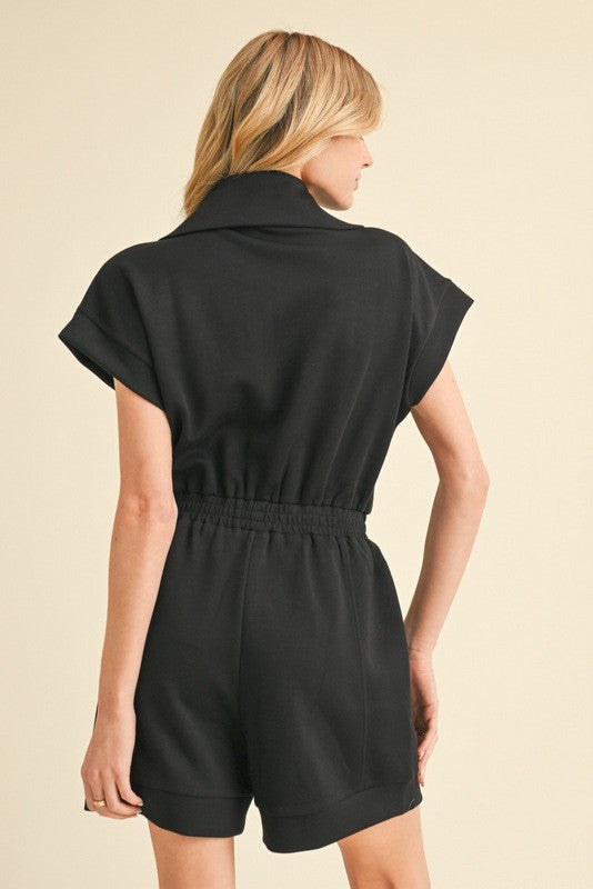 Jemma Knit Zip Up Romper